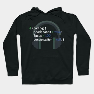 headphone coding Hoodie